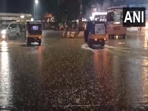 Visual from overnight rain in Nagapattinam, Tamil Nadu. (Photo/ANI)