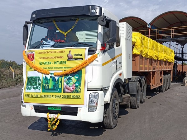 UltraTech's new electric truck for transport of clinker.