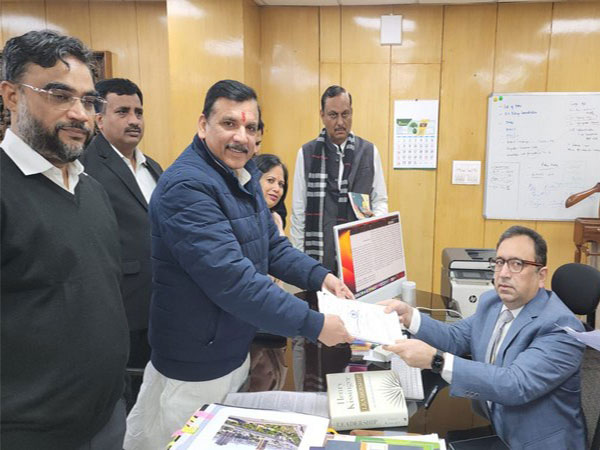 Sanjay Singh files nomination for Rajya Sabha (PHOTO/ANI)