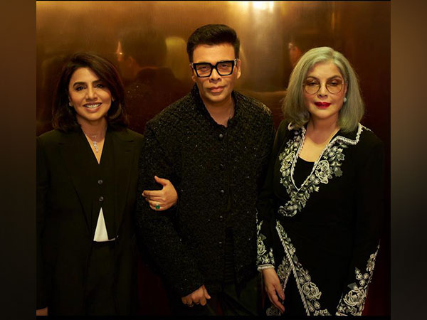 Veteran actresses Zeenat Aman and Neetu Kapoor with Karan Johar (Image source: Instagram)