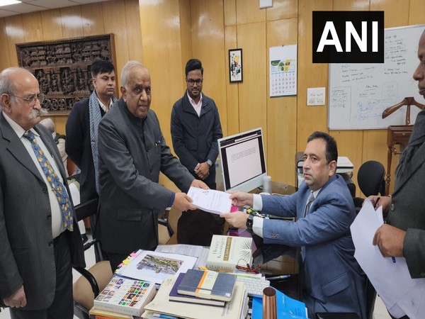 AAP MP Narain Dass Gupta files nomination for Rajya Sabha election (Photo/ANI)
