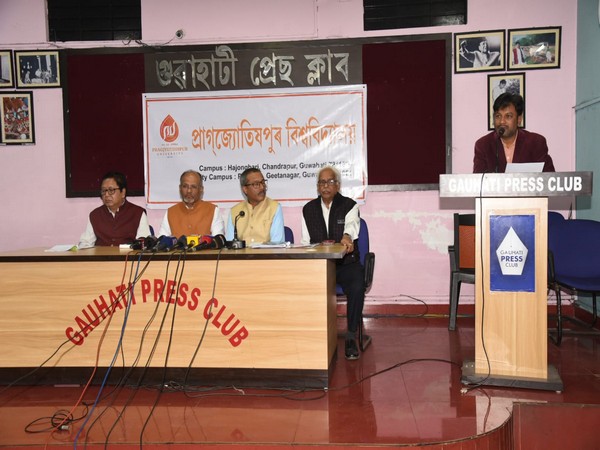 Dr Jogesh Kakati, Professor and Registrar sitting in middle (Photo/ANI)