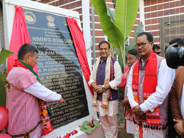 Assam CM Himanta Biswa Sarma inaugurating projects worth Rs 168 crore for Karbi Anglong (Photo/Assam CM office) 