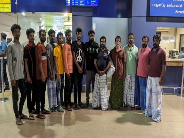 13 Indian fishermen repatriated from Sri Lanka to India (Image Credit: X/@IndiainSL)