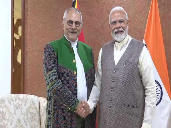 Timor-Leste President Jose Ramos-Horta with PM Narendra Modi (Photo/ANI)