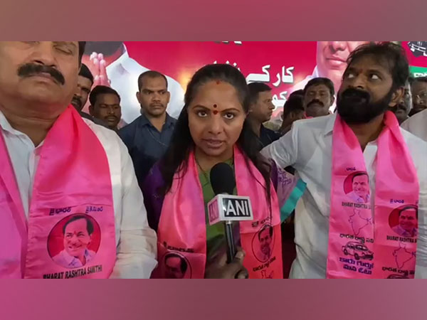Bharat Rashtra Samithi MLC K Kavitha. (Photo/ANI)