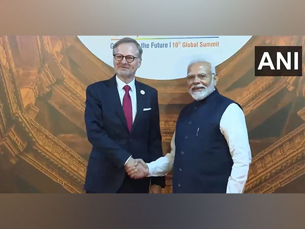 Prime Minister Narendra Modi and Czech PM Petr Fiala. (Photo: ANI)