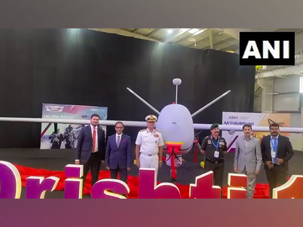 Drishti 10 Starliner drones unveiled in Hyderabad, Telangana. (Photo/ANI)