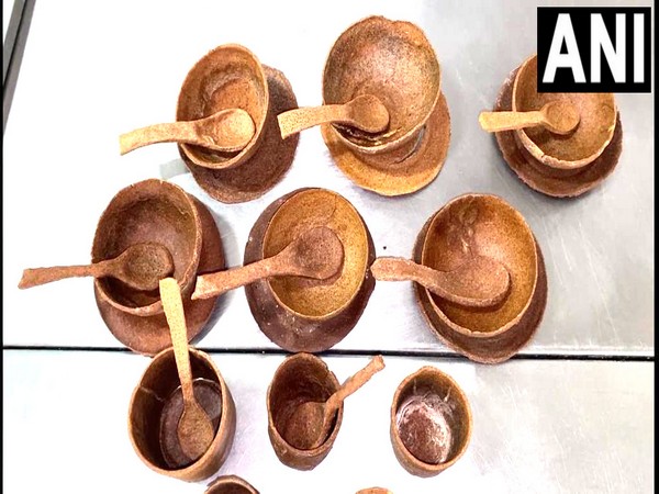 Edible crockery from millets (Photo/ANI)