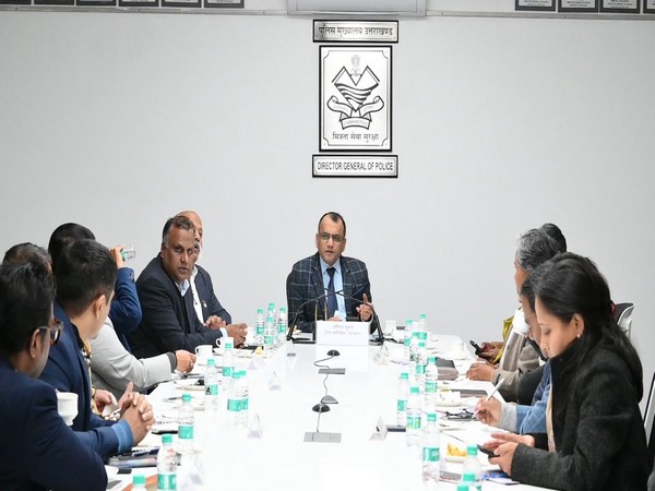 Uttarakhand Director General of Police (DGP) Abhinav Kumar at the meeting. (Photo/ANI)