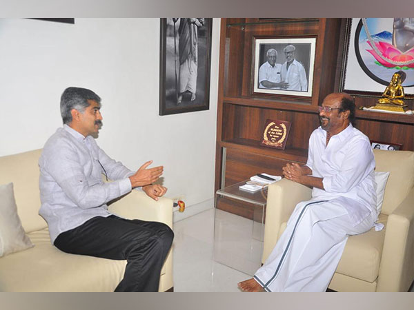 Rajinikanth with DMK leader Durai Vaiko (Image source: X)