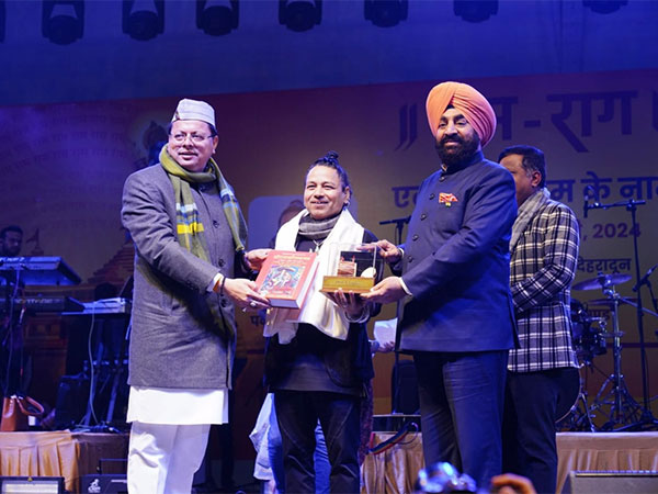 Uttarakhand Governor Lieutenant General Gurmeet Singh (Retd) and Chief Minister Pushkar Singh Dhami (Photo/ANI)