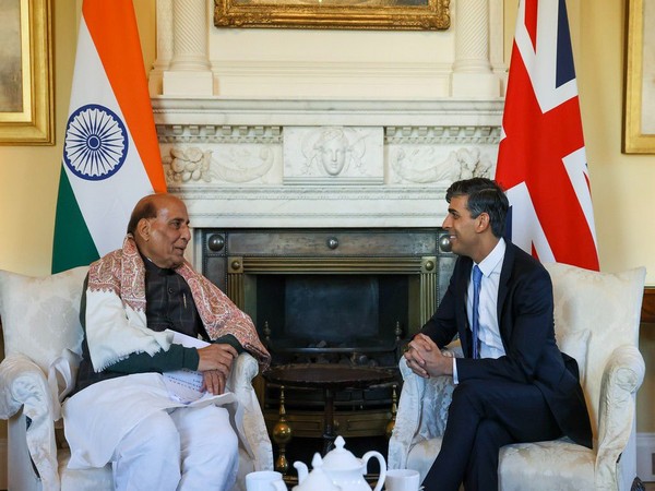 Union Defence Minister Rajnath Singh, UK PM Rishi Sunak (Image Credit: X/@RajnathSingh)