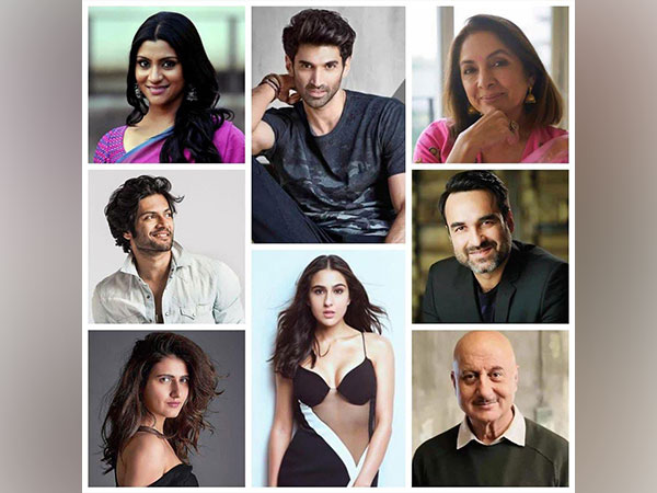 Aditya, Sara, Konkona, Neena Gupta, Ali Fazal, Pankaj Tripathi, Fatima, Anupam Kher (Image source: Instagram)