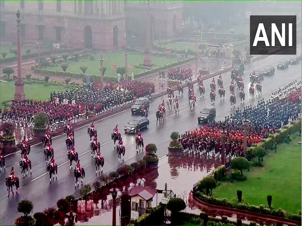 Visual of the Beating the Retreat ceremony (File Photo:ANI)