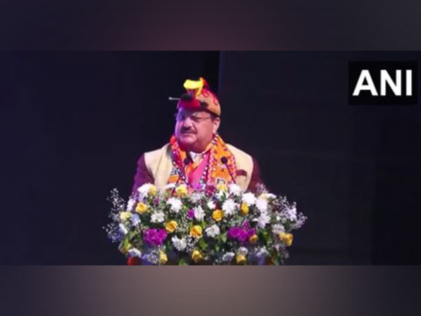 BJP president JP Nadda at Itanagar (Photo/ANI)