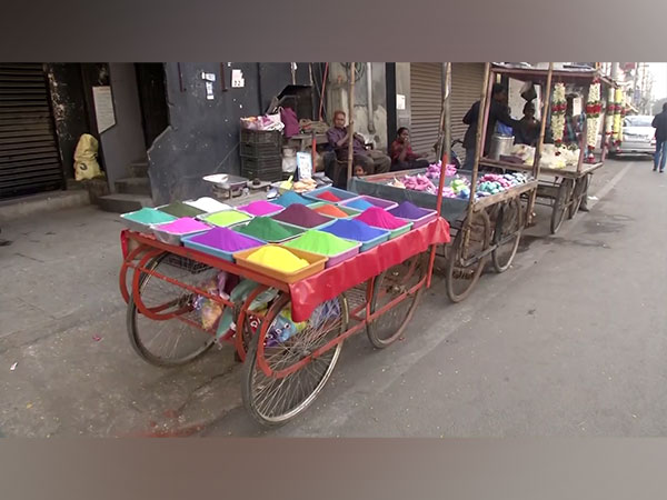 Rangoli colours being sold ahead of Makar Sankranti (Photo/ANI) 