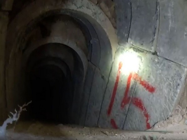 A Hamas tunnel below the Gaza Strip discovered by Israeli military combat engineers (Photo/TPS)