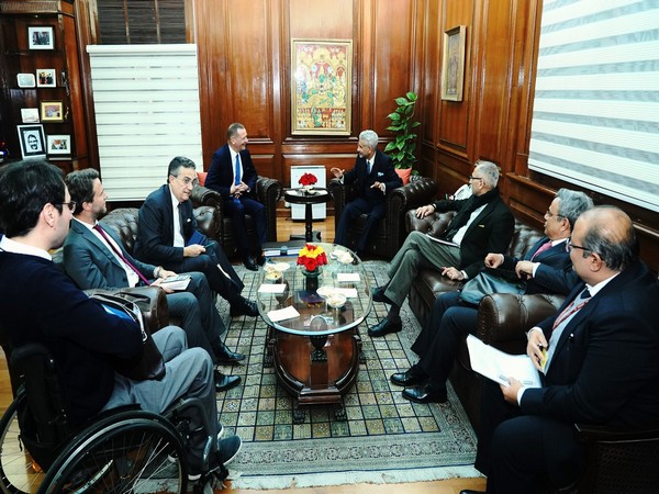 EAM Jaishankar with Diplomatic Advisor to President of France, Emmanuel Bonne (Photo: X @DrSJaishankar)