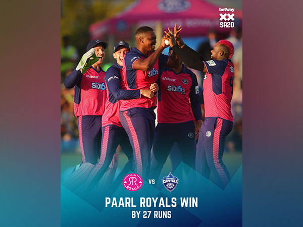 Paarl Royals has started the campaign with a win. (Photo- SA20)