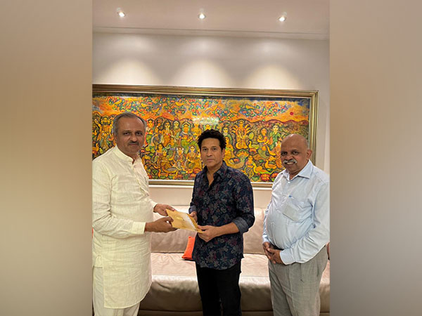 Sachin Tendulkar receives invitation for Pran Pratistha ceremony of Ram Mandir. (Photo: RSS media)