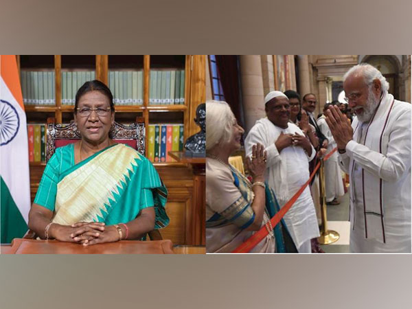 President Droupadi Murmu, Prime Minister Narendra Modi with singer Prabha Atre (File Photo/ANI, X)