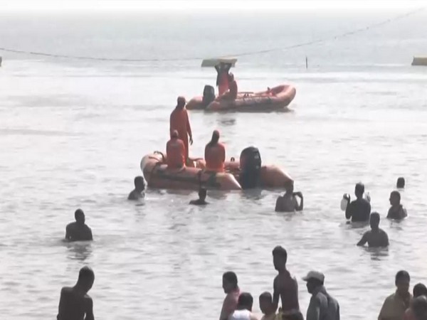 NDRF personnel deployed at West Bengal's Gangasagar Mela (Photo/ANI)