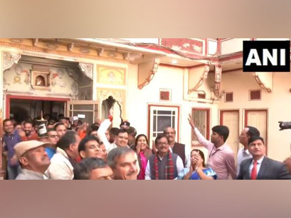 Rajasthan Chief Minister Bhajan Lal Sharma takes part in kite flying as part of Makar Sankranti celebrations. (Photo/ANI)