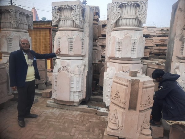 Story of carving and installation of stone in Ayodhya's Ram temple  (Photo/ANI)