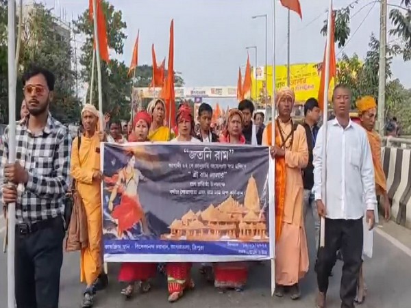Colourful rally in Agartala (Photo/ANI)