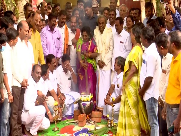 Tamilisai Soundarajan celebrates Pongal at her Chennai residence (Photo/ANI)