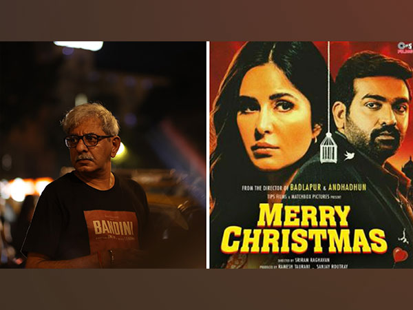 Sriram Raghavan and 'Merry Christmas' poster (Image source: X)