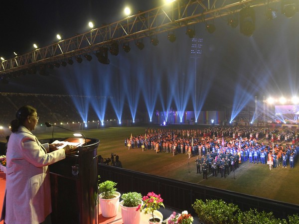 President Droupadi Murmu at inauguration of Meghalaya Games 2024 (Photo: President of India/ X)