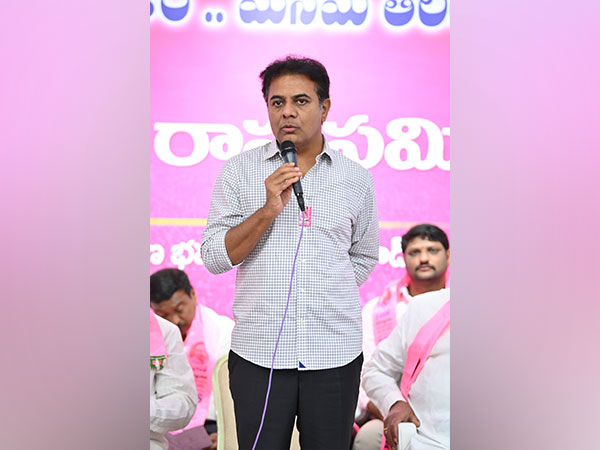 Bharat Rashtra Samithi (BRS) working president and Sircilla MLA KT Rama Rao (File Photo/ANI)