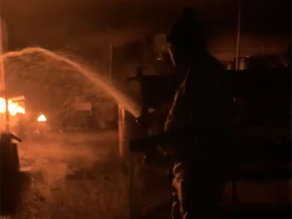Fire breaks out at barrel company complex in Rangareddy (Image/ANI)