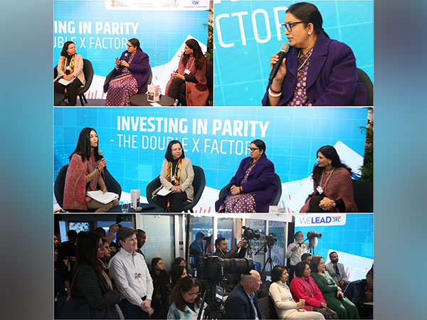 Union Minister Smriti Irani at Davos (Photo/X @smritiirani)