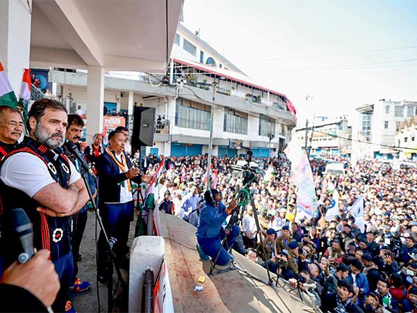Rahul Gandhi taking part in Bharat Jodo Nyay Yatra in Nagaland (File Photo/ANI)