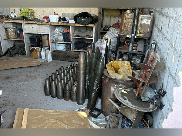 Some of the weapons Israeli soldiers in Gaza seized from Hamas (Photo/TPS)