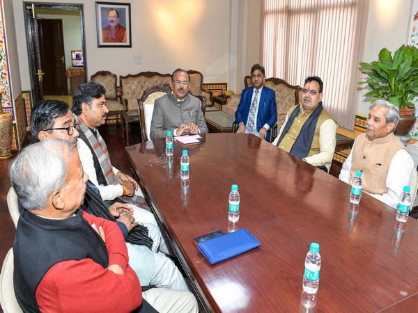 All party meeting held in Jaipur ahead of Rajasthan's Assembly Session (Photo/ANI)