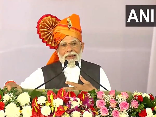 Prime Minister Narendra Modi at Solapur, Maharashtra. (Photo/ANI)