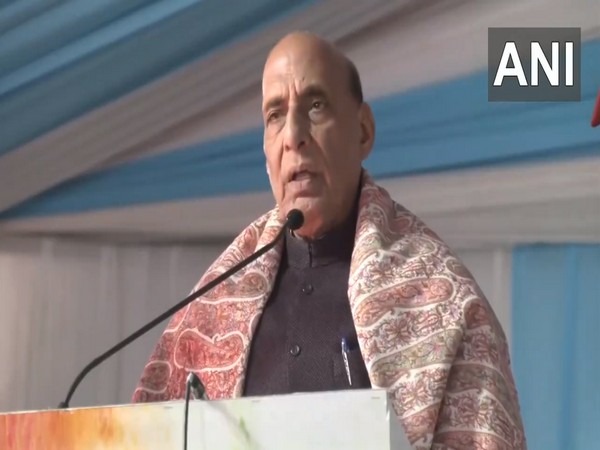 Defence Minister Rajnath Singh in Uttarakhand. (Photo/ANI)