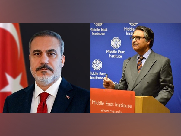Turkey foreign Minister Hakan Fidan (left) and Pakistan foreign Minister Jalil Abbas Jilani (Photo/X)