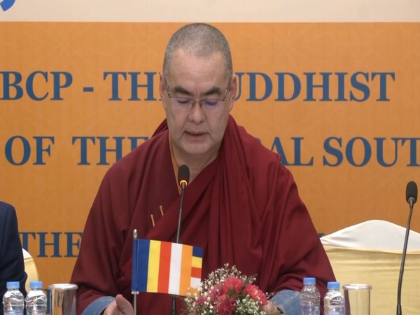 Asian Buddhist Conference for Peace (ABCP) General Secretary, BYAMBAJAV Khunkhur (Photo/ANI)