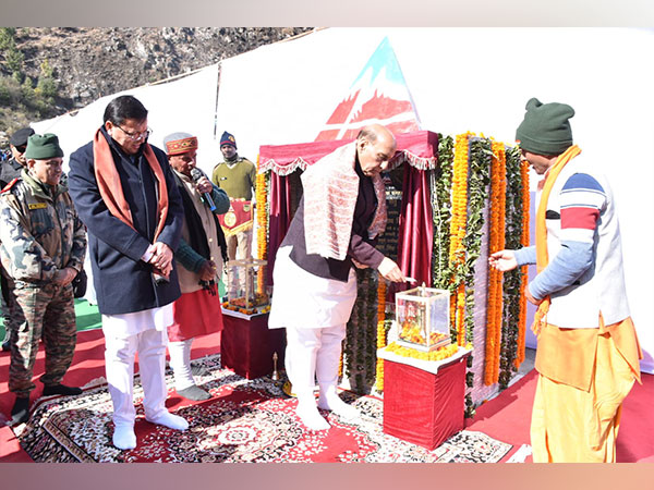 Defence Minister Rajnath Singh in Uttarakhand (Photo/ANI)