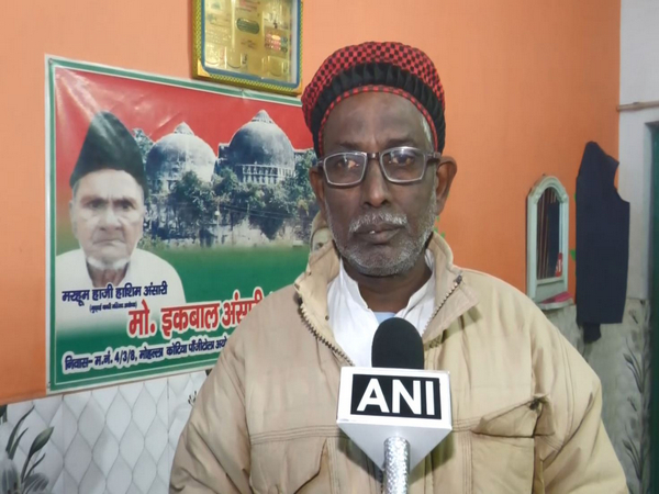 Former litigant in Ayodhya land dispute case Iqbal Ansari (Photo/ANI)