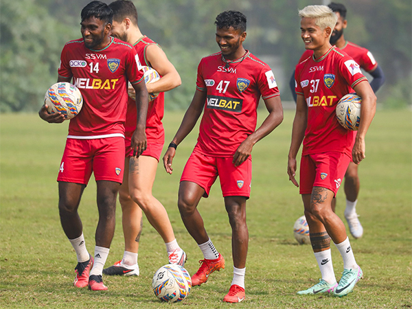 Chennaiyin FC players in practice session (Photo: Chennaiyin FC Media)