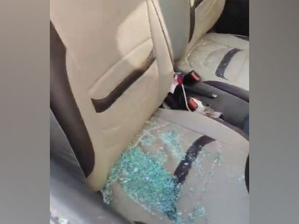 A visual one of the vehicles destroyed by miscreants (Photo credit/ X @INCIndia)