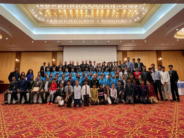 Team India in Qatar. (Photo- AIFF)