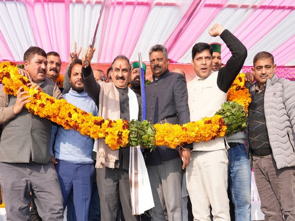 Himachal Pradesh Chief Minister Sukhvinder Singh Sukhu at the event. (Photo/ANI)