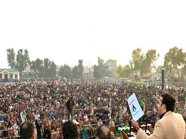 PPP chairman Bilawal Bhutto addresses rally in Punjab province (Photo/X @BBhuttoZardari)